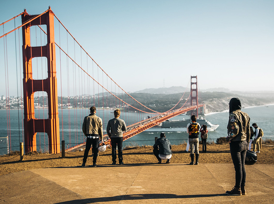 Trajets et arrêts entre LA - San Francisco - Las Vegas