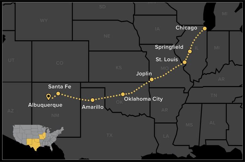 Route 66 Motorcycle Tour - Chicago to Albuquerque 