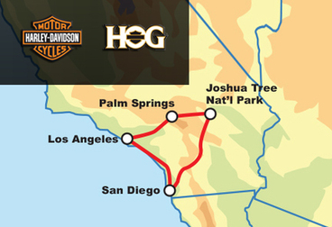 HOG Touring Rally - SoCal Highlights Tour - Unescorted 