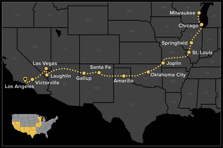 Tour in moto sulla Route 66 - Esperienza VIP con Harley-Davidson
