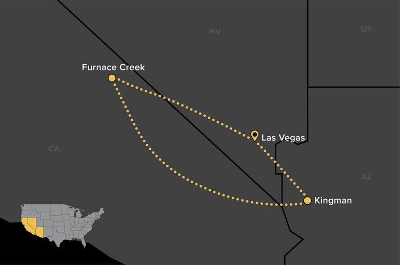 Tour in Moto da Las Vegas alla Death Valley