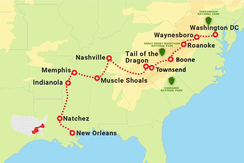 Blue Ridge Blues and BBQ - Motorcycle Tour | Guided Motorcycle Tour