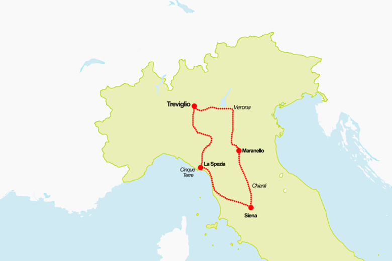 Cinque Terre, Tuscany & Ferrari Self-Guided Tour