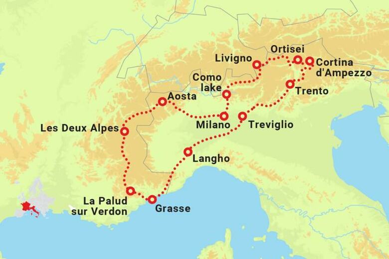 Alps & Dolomites Full Self Drive Tour