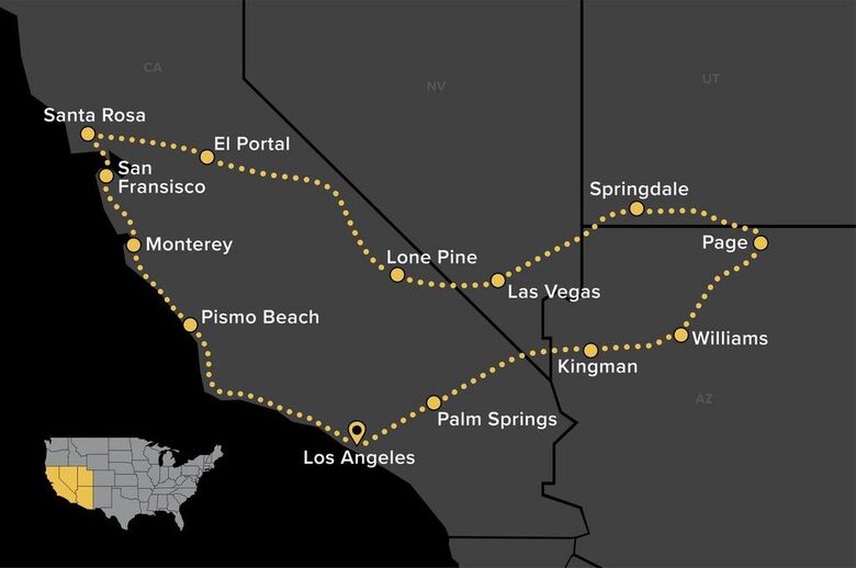 Circuit à Moto des Points Forts de l’Ouest - 1 map