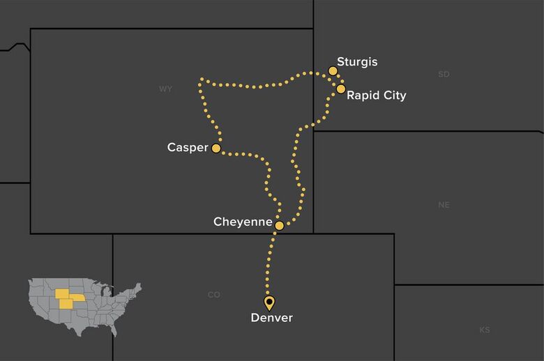 Sturgis Motorcycle Tour - Denver to Sturgis